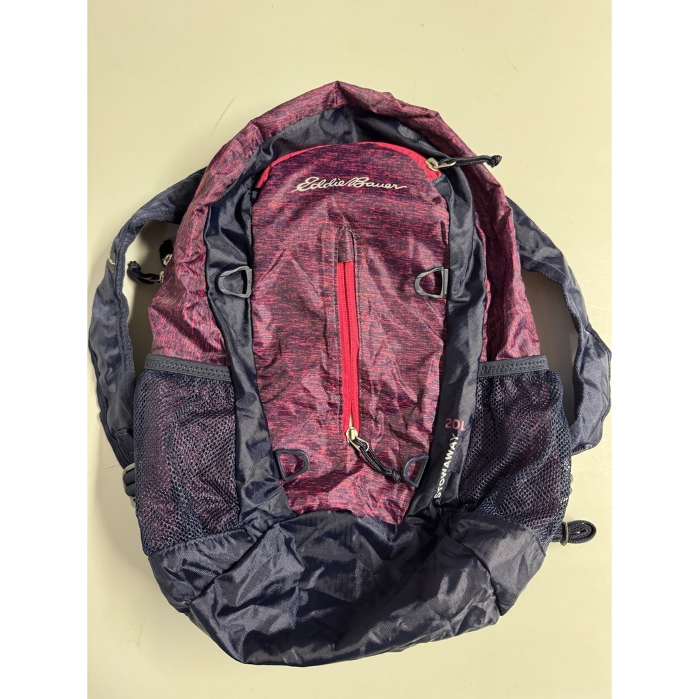 Eddie Bauer Stowaway 20L Packable Backpack Pink Purple Light Travel Hiking Trail